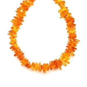 Borostyán sárga splitter nyaklánc 55cm, Kellékek & szerszámok, Ásvány alapanyag, Splitter, , MESKA