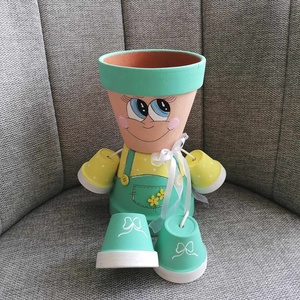 cserépfigura - otthon & életmód - dekoráció - virágdísz és tartó - cserép & kaspó - Meska.hu