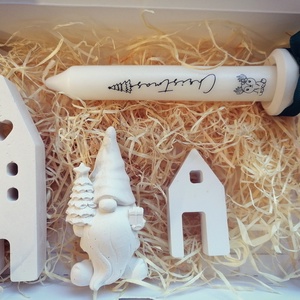 Manós karácsonyi dísz  - karácsony - karácsonyi lakásdekoráció - karácsonyi lakásdíszek - Meska.hu