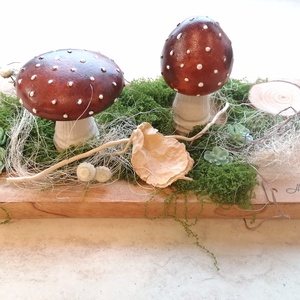 Kerámia gomba 2 db - otthon & életmód - dekoráció - asztal és polc dekoráció - asztaldísz - Meska.hu