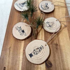 Karácsonyi függő díszek  - Meska.hu