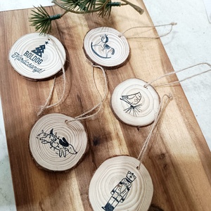 Karácsonyi függő díszek  - karácsony - karácsonyi lakásdekoráció - karácsonyfadíszek - Meska.hu