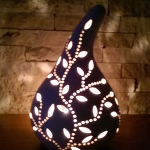 ,Apró Leveles Lopótök Formájú Kerámia Mécses tartó -  - Meska.hu