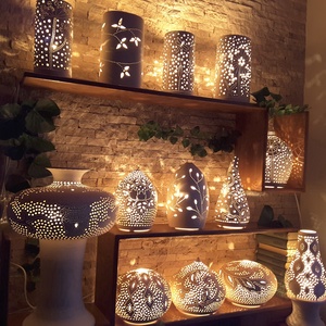 ,Keleti Varázslat Kerámia Éjjeli Lámpa Hangulat Fény -  - Meska.hu