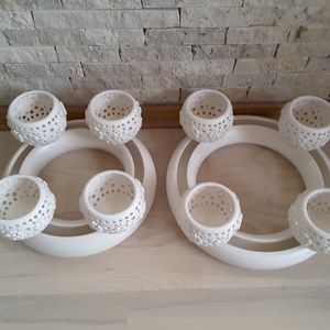 Adrienn Rendelése!,Hópelyhes Variálható Kerámia Adventi Koszorú -  - Meska.hu