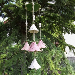 ,Púder Színek HangjátékaKerámia Szélcsengő  -  - Meska.hu