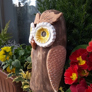 ,Nagy Kerti BagolyKerámia Lakás,Kerti Dísz -  - Meska.hu