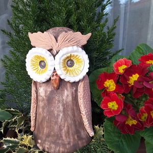 ,Nagy Kerti BagolyKerámia Lakás,Kerti Dísz -  - Meska.hu