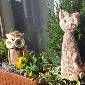 ,Nagy Kerti BagolyKerámia Lakás,Kerti Dísz -  - Meska.hu