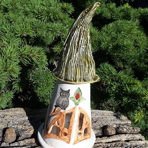  Kerámia Manóház, Mécsestartó (B) - otthon & életmód - ház & kert - kerti dísz - Meska.hu