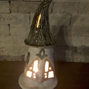  Kerámia Manóház, Mécsestartó (B) - otthon & életmód - ház & kert - kerti dísz - Meska.hu