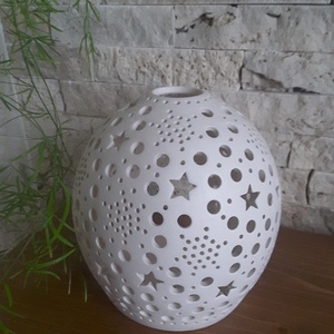 , Csillagfény Kerámia Mécsestartó - otthon & életmód - dekoráció - Meska.hu