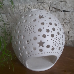 , Csillagfény Kerámia Mécsestartó - otthon & életmód - dekoráció - Meska.hu