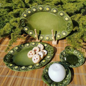 ,Vintage 2db  Kerámia mécsestartó - otthon & életmód - gyertya, illat, aroma - gyertyatartó - Meska.hu