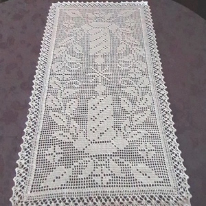  horgolt csipketerítő, 90 x 46 cm keresztelőre, karácsonyra - Meska.hu