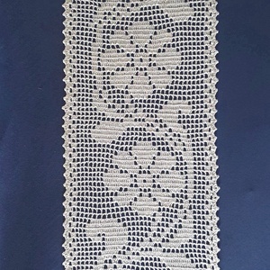  horgolt asztalterítő, futó,  85 x 26,5 cm csipke - otthon & életmód - dekoráció - asztal és polc dekoráció - horgolt & csipketerítő - Meska.hu