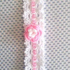 baba fejpánt, horgolt - ruha & divat - hajdísz & hajcsat - hajráf & hajpánt - Meska.hu