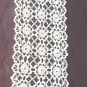  horgolt terítő 66 cm, futó, sárga - otthon & életmód - dekoráció - asztal és polc dekoráció - horgolt & csipketerítő - Meska.hu