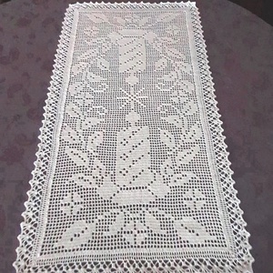  horgolt csipketerítő, 90 x 46 cm keresztelőre, karácsonyra, Otthon & Életmód, Dekoráció, Asztal és polc dekoráció, Horgolt & Csipketerítő, Horgolás, MESKA