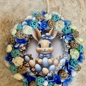 Húsvéti ajtó kopogtató, Ünnepi díszek, dekorációk, Húsvéti díszek és dekorációk, Húsvéti ajtódísz, kopogtató, Mindenmás, MESKA