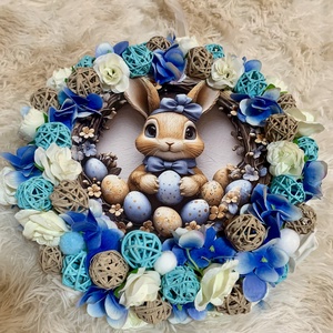 Húsvéti ajtó kopogtató - ünnepi díszek, dekorációk - húsvéti díszek és dekorációk - húsvéti ajtódísz, kopogtató - Meska.hu