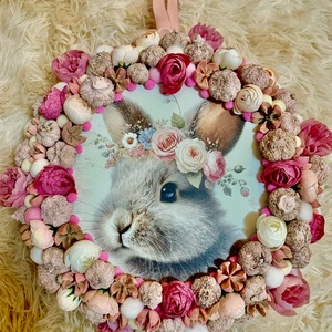 Húsvéti ajtó kopogtató - ünnepi díszek, dekorációk - húsvéti díszek és dekorációk - húsvéti ajtódísz, kopogtató - Meska.hu