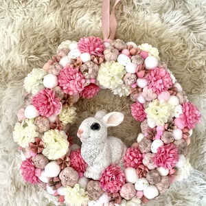 Húsvéti nyuszis Ajtó kopogtató, Ünnepi díszek, dekorációk, Húsvéti díszek és dekorációk, Húsvéti ajtódísz, kopogtató, , MESKA