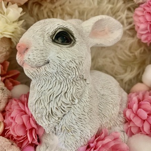 Húsvéti nyuszis Ajtó kopogtató - ünnepi díszek, dekorációk - húsvéti díszek és dekorációk - húsvéti ajtódísz, kopogtató - Meska.hu