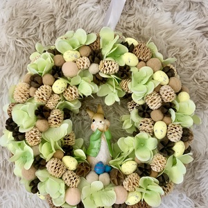 Húsvéti ajtó kopogtató, Ünnepi díszek, dekorációk, Húsvéti díszek és dekorációk, Húsvéti ajtódísz, kopogtató, , MESKA