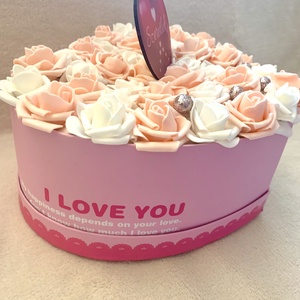 Valentin napi rózsa box - otthon & életmód - dekoráció - asztal és polc dekoráció - asztaldísz - Meska.hu