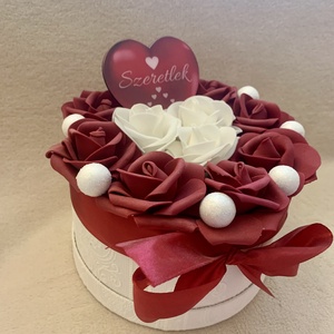 �Szeretlek örök rózsa box - otthon & életmód - dekoráció - asztal és polc dekoráció - díszdoboz - Meska.hu