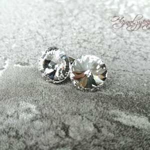 CRYSTAL fülbevaló 12 mm - ékszer - fülbevaló - pötty fülbevaló - Meska.hu