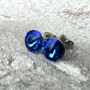 SAPPHIRE fülbevaló 8 mm - Meska.hu