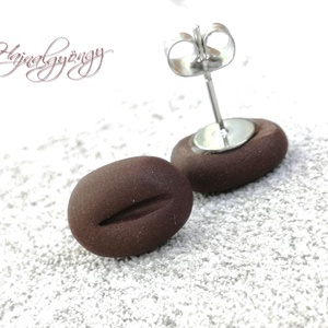 KÁVÉSZEM fülbevaló - ékszer - fülbevaló - pötty fülbevaló - Meska.hu