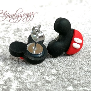 Egérkék  fülbevaló - ékszer - fülbevaló - pötty fülbevaló - Meska.hu