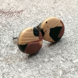 LEOPÁRD fülbevaló - Meska.hu