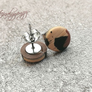 LEOPÁRD fülbevaló - ékszer - fülbevaló - pötty fülbevaló - Meska.hu