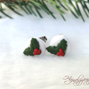 Pici fagyöngy fülbevaló - Meska.hu