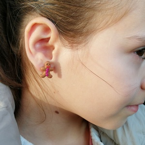 MÉZI fülbevaló / pink - ékszer - fülbevaló - pötty fülbevaló - Meska.hu