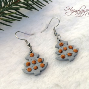 KARÁCSONYFA  fülbevaló - Meska.hu