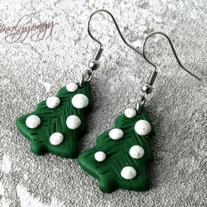 KARÁCSONYFA  fülbevaló - Meska.hu