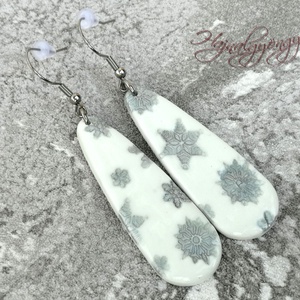 EZÜST HÓPIHE  fülbevaló - Meska.hu