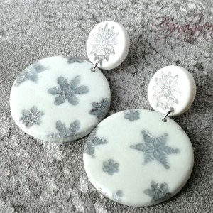 EZÜST HÓPIHE  fülbevaló - Meska.hu