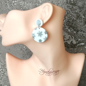 EZÜST HÓPIHE  fülbevaló - ékszer - fülbevaló - lógó csepp fülbevaló - Meska.hu