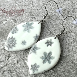 EZÜST HÓPIHE  fülbevaló - Meska.hu