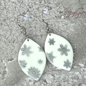 EZÜST HÓPIHE  fülbevaló - ékszer - fülbevaló - lógó csepp fülbevaló - Meska.hu