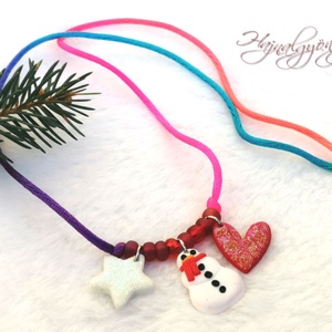 KARÁCSONYI gyerek nyaklánc - ékszer - nyaklánc - medálos nyaklánc - Meska.hu