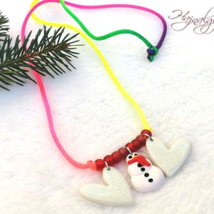 KARÁCSONYI gyerek nyaklánc - ékszer - nyaklánc - medálos nyaklánc - Meska.hu