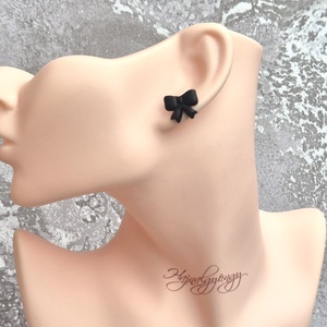 FEKETE MASNI  fülbevaló - Meska.hu