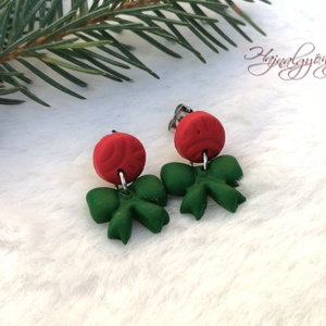 ZÖLD MASNI  fülbevaló - Meska.hu